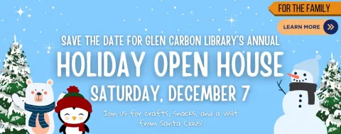 Holiday Open House December 7 from 1 to 3 pm Registration Required