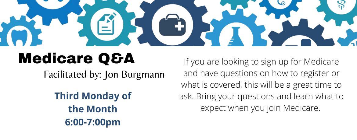 Image with text: Medicare Q & A